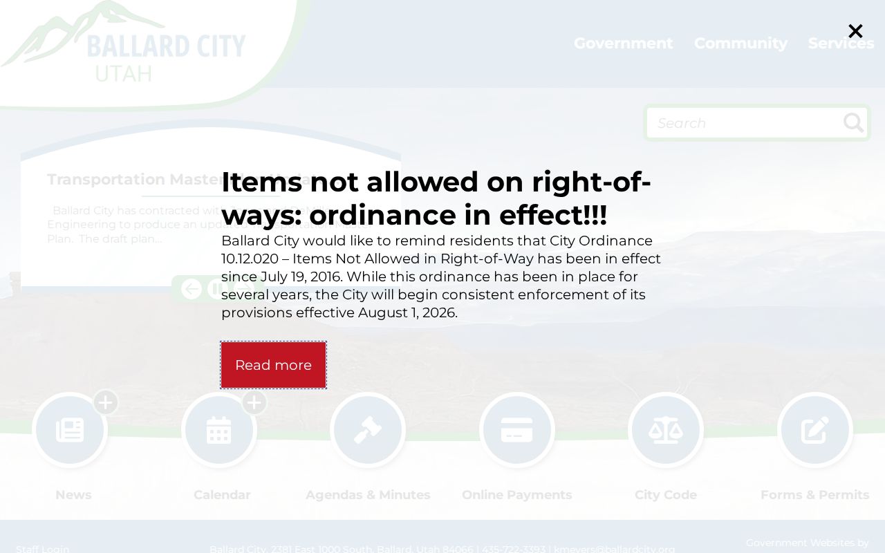 Ballard court docket official municipal service context