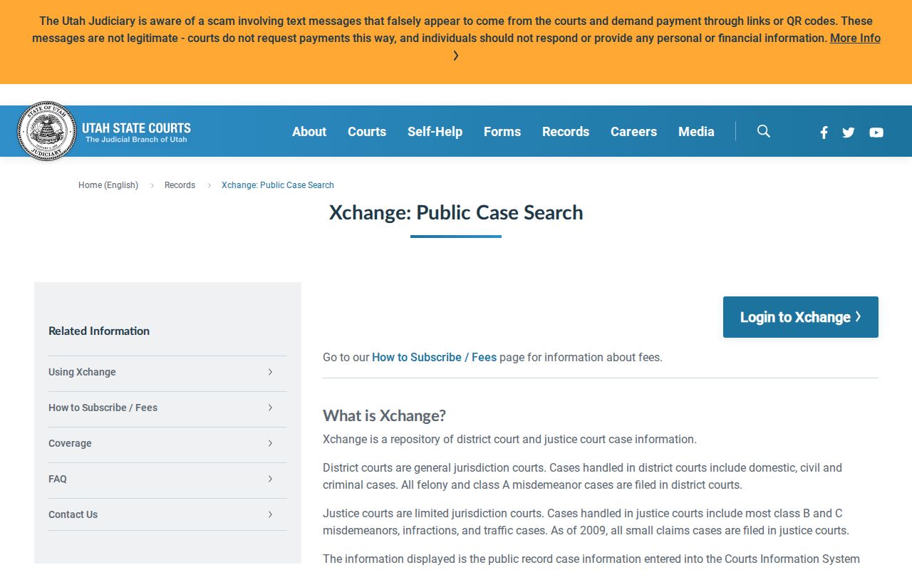 Uintah County court docket coverage and public access explanation
