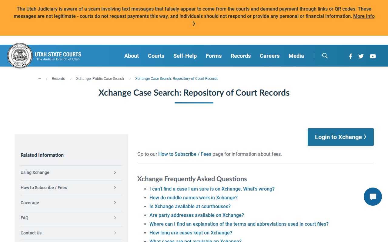 Uintah County docket wildcard and search limit information